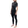 Гидрокостюм женский DAKINE WOMEN'S QUANTUM CHEST ZIP SHORT SLEEVED FULL SUIT 3/2mm Black/Gre Размер 14 DK21W32QSSZ (0604565437372)